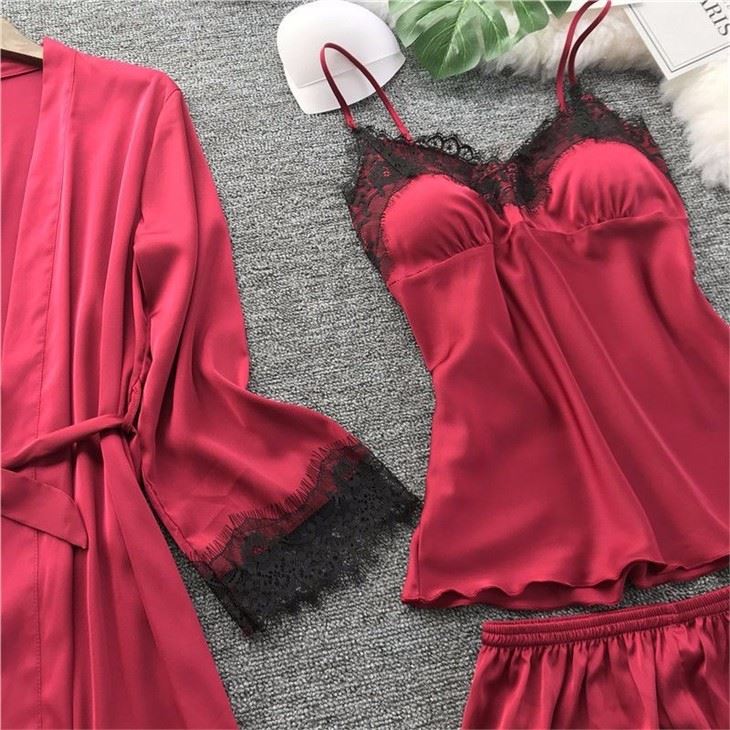 Women Silk Sexy Nightwear