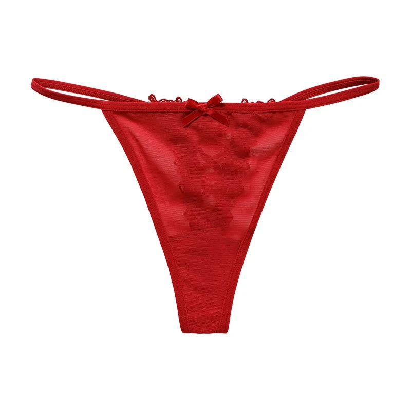 Seamless Sexy Lace Breathable Plus Size Women's Thong Daily Comfort Underwear