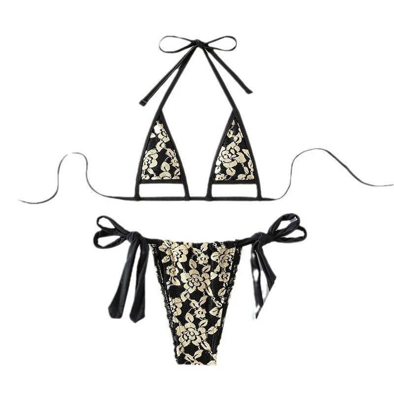 Trendy Sexy Adjustable Halter Bikini Women's Swimwear For Tropical Holiday