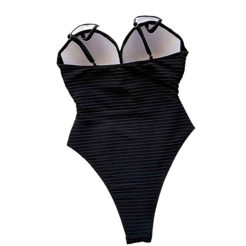 Women's One-Piece Swimsuit Slimming Sexy Solid Color Swimsuit