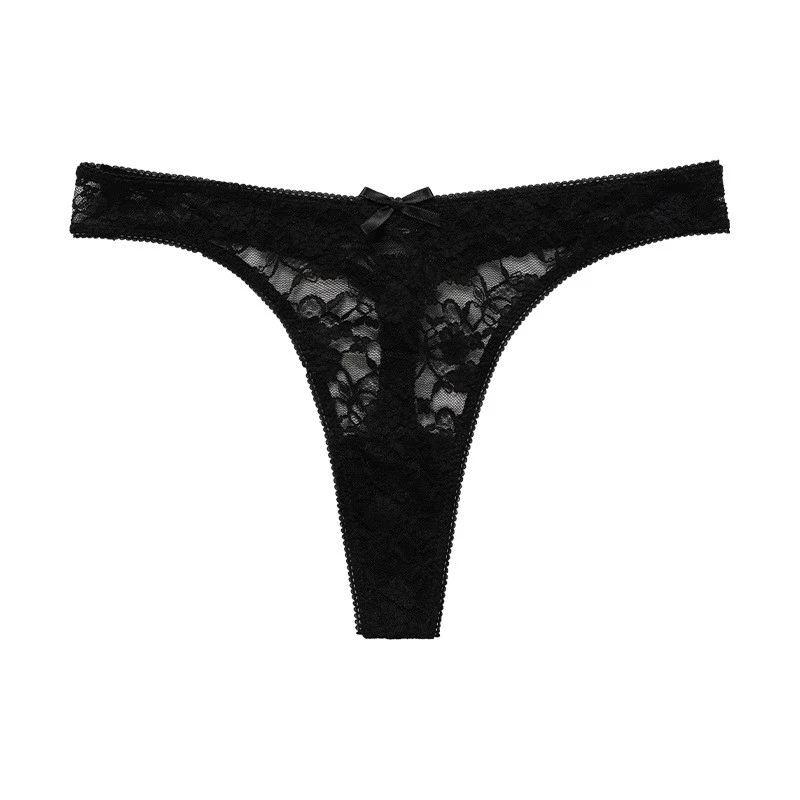 Women's Sexy Lace G-Strings Panties Plus Size Sheer Underwear